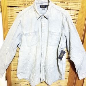 Polo by Ralph Lauren light denim long sleeve button shirt